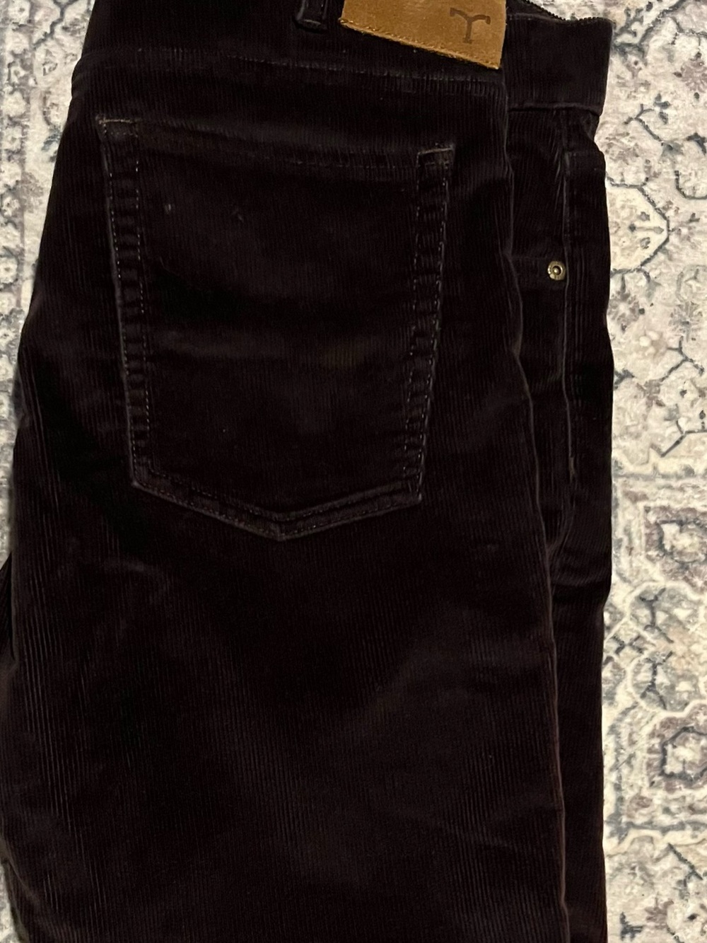 Men's Dark Brown Corduroy Pants